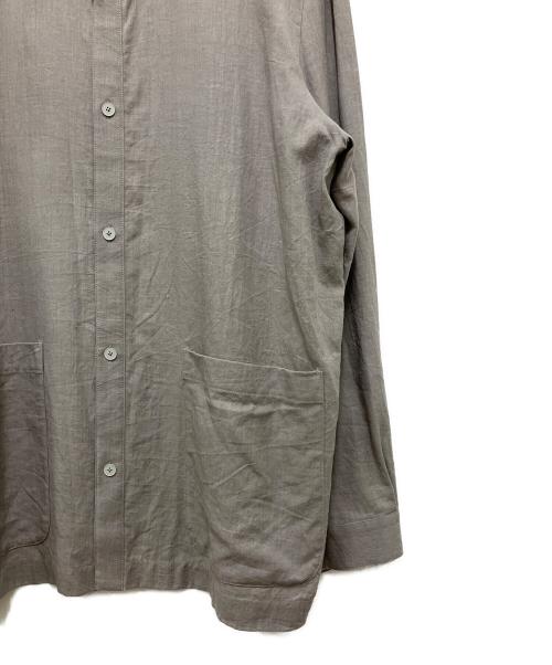 ATON（エイトン）ATON (エイトン) KYOTO TSURIZOME LINEN SHIRT JACKET グレー サイズ:6の古着・服飾アイテム