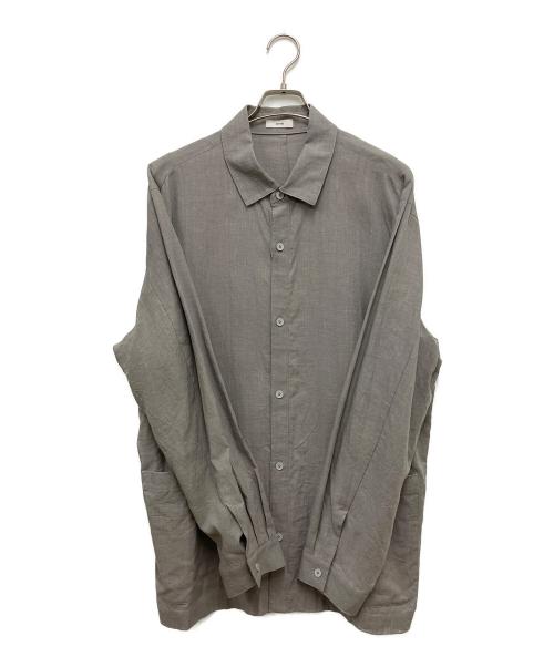 ATON（エイトン）ATON (エイトン) KYOTO TSURIZOME LINEN SHIRT JACKET グレー サイズ:6の古着・服飾アイテム