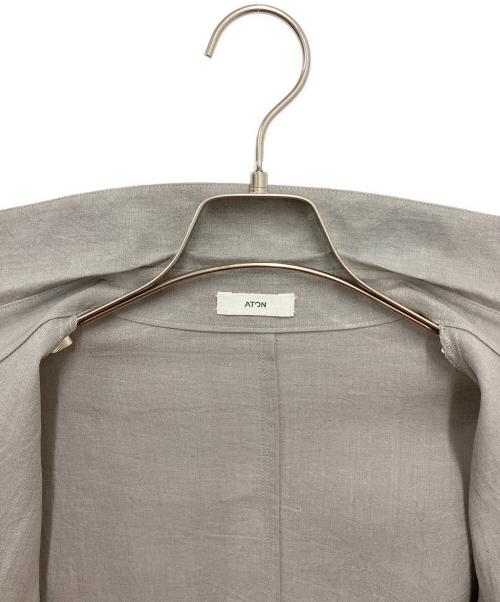 ATON（エイトン）ATON (エイトン) KYOTO TSURIZOME LINEN SHIRT JACKET グレー サイズ:6の古着・服飾アイテム