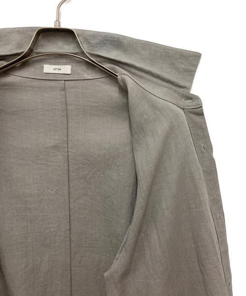 ATON（エイトン）ATON (エイトン) KYOTO TSURIZOME LINEN SHIRT JACKET グレー サイズ:6の古着・服飾アイテム
