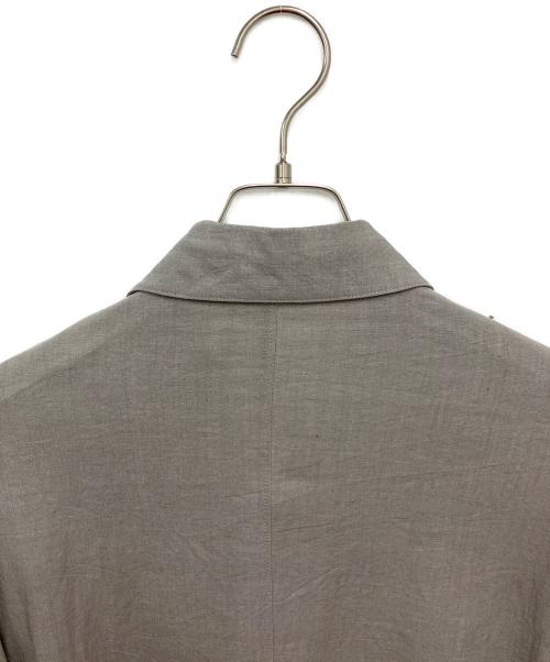 ATON（エイトン）ATON (エイトン) KYOTO TSURIZOME LINEN SHIRT JACKET グレー サイズ:6の古着・服飾アイテム