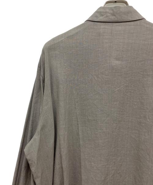 ATON（エイトン）ATON (エイトン) KYOTO TSURIZOME LINEN SHIRT JACKET グレー サイズ:6の古着・服飾アイテム