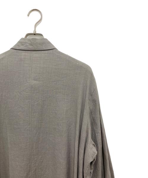 ATON（エイトン）ATON (エイトン) KYOTO TSURIZOME LINEN SHIRT JACKET グレー サイズ:6の古着・服飾アイテム