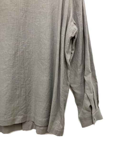 ATON（エイトン）ATON (エイトン) KYOTO TSURIZOME LINEN SHIRT JACKET グレー サイズ:6の古着・服飾アイテム