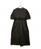 CLANEクラネ）の古着「スイッチングメッシュワンピース」｜ブラック