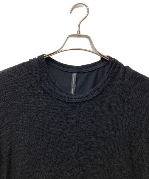 nude:MASAHIKO MARUYAMA（ヌード：マサヒコマルヤマ）nude:MASAHIKO MARUYAMA (ヌード：マサヒコマルヤマ) オーバーサイズTシャツ＆ウールニット ブラック サイズ:2の古着・服飾アイテム