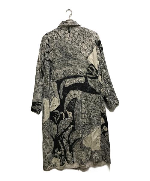 DISTORTION3 by PR-y/NUDE:MM（マサヒコ マルヤマ）DISTORTION3 by PR-y/NUDE:MM (マサヒコ マルヤマ) リバーシブルリネンコート アイボリーの古着・服飾アイテム