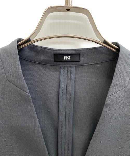 PLST（プラステ）PLST (プラステ) プレミアムオックスカラーレスジャケット グレー サイズ:Lの古着・服飾アイテム