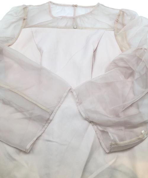 CELFORD（セルフォード）CELFORD (セルフォード) ベルスリーブドレス ベージュ サイズ:38の古着・服飾アイテム