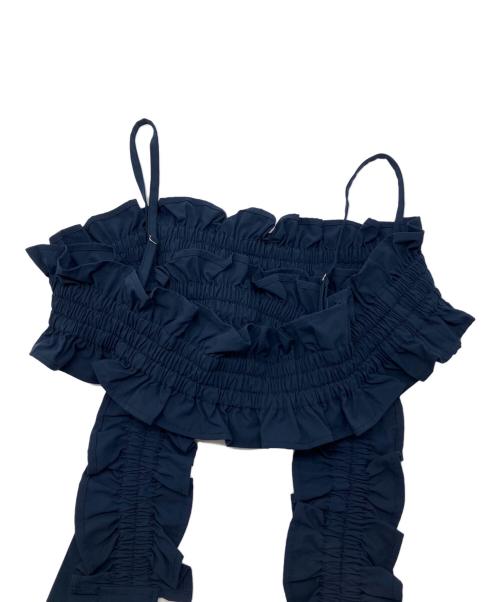 Snidel（スナイデル）Snidel (スナイデル) ビスチェセットシャツワンピース　SAMPLE品 ネイビー サイズ:不明の古着・服飾アイテム
