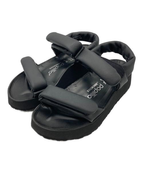 papillio（パピリオ）papillio (パピリオ) THEDA サンダル ブラック サイズ:240の古着・服飾アイテム