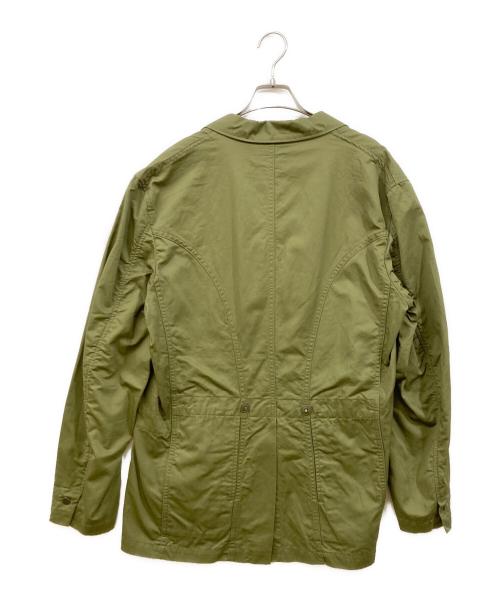 KAPITAL（キャピタル）KAPITAL (キャピタル) コットンリネンチノクロスランドナーバイクジャケット オリーブ サイズ:SIZE 4の古着・服飾アイテム