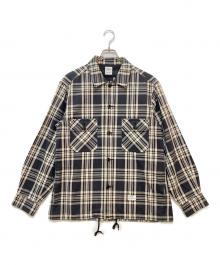 BEDWIN &THE HEARTBREAKERS（ベドウィンアンドザ ハートブレイカーズ）の古着「シャツジャケット」｜ブラック×アイボリー