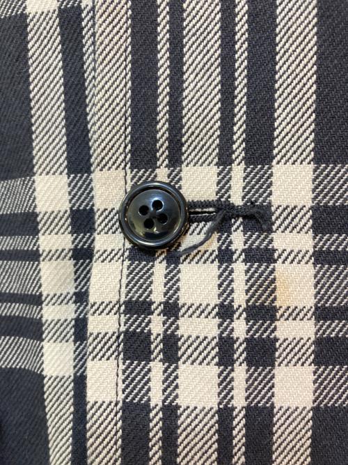 BEDWIN &THE HEARTBREAKERS（ベドウィンアンドザ ハートブレイカーズ）BEDWIN &THE HEARTBREAKERS (ベドウィンアンドザ ハートブレイカーズ) シャツジャケット ブラック×アイボリー サイズ:４の古着・服飾アイテム