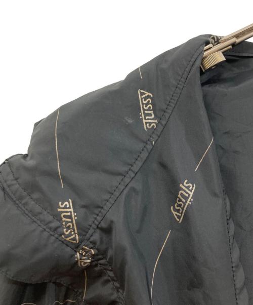 stussy（ステューシー）stussy (ステューシー) ロゴウインドブレーカー ブラック サイズ:Mの古着・服飾アイテム