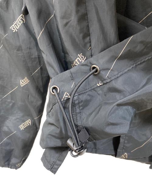 stussy（ステューシー）stussy (ステューシー) ロゴウインドブレーカー ブラック サイズ:Mの古着・服飾アイテム