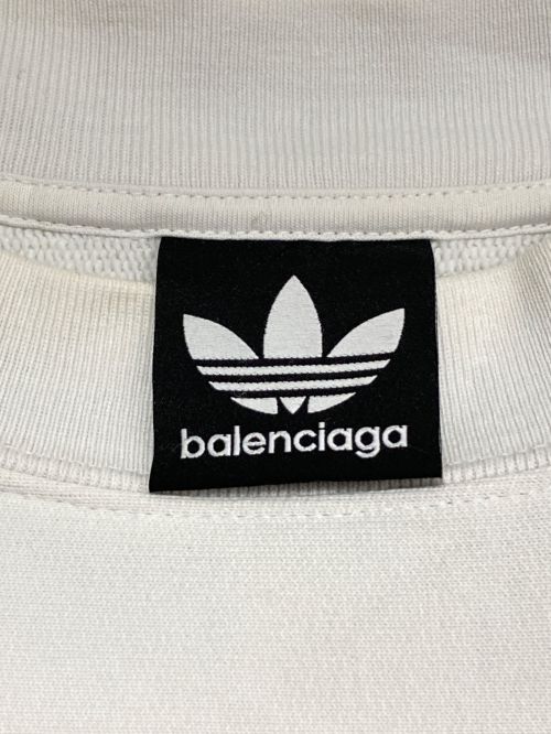 BALENCIAGA（バレンシアガ）BALENCIAGA (バレンシアガ) adidas (アディダス) スウェット ホワイト サイズ:1の古着・服飾アイテム