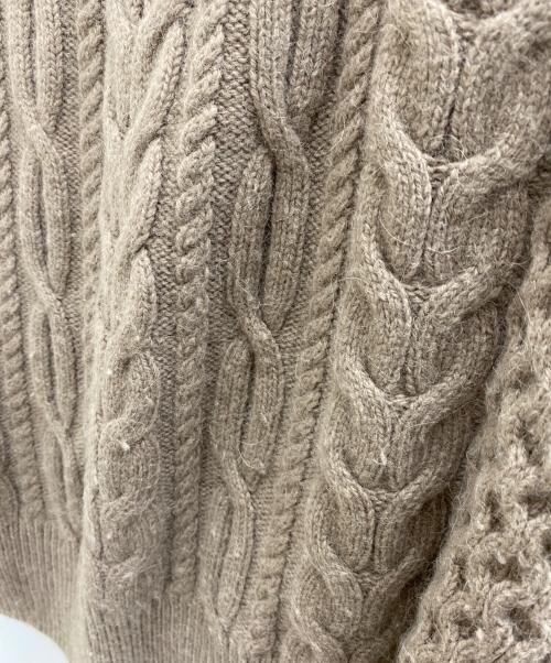 Spick and Span（スピック＆スパン）Spick and Span (スピックアンドスパン) ハミルトンアルパカケーブルZIPベスト ブラウン サイズ:ｆの古着・服飾アイテム