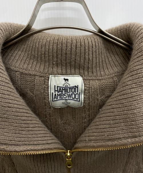 Spick and Span（スピック＆スパン）Spick and Span (スピックアンドスパン) ハミルトンアルパカケーブルZIPベスト ブラウン サイズ:ｆの古着・服飾アイテム