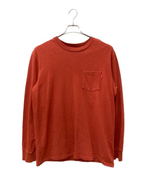 SUPREME（シュプリーム）SUPREME (シュプリーム) L/S Pocket Tee ブラウン サイズ:Lの古着・服飾アイテム