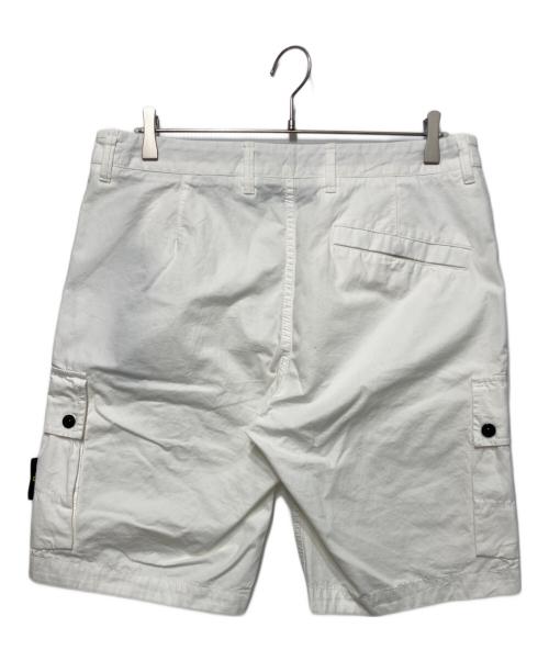 STONE ISLAND（ストーンアイランド）STONE ISLAND (ストーンアイランド) Cargo Shorts ホワイト サイズ:W32の古着・服飾アイテム