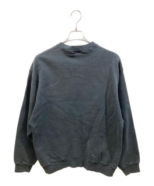 GUESS（ゲス）GUESS (ゲス) レザーパッチクルーネックスウェット ブラック サイズ:XLの古着・服飾アイテム