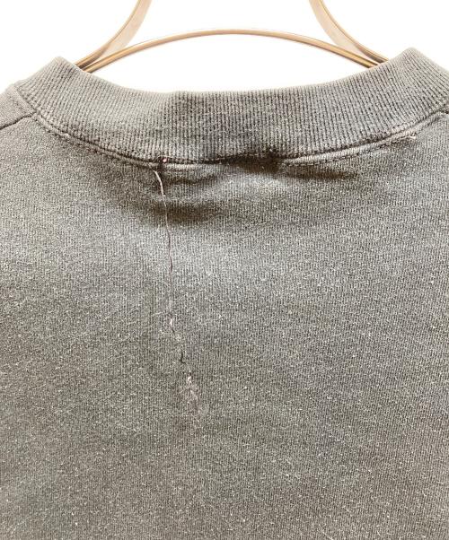 GUESS（ゲス）GUESS (ゲス) レザーパッチクルーネックスウェット ブラック サイズ:XLの古着・服飾アイテム