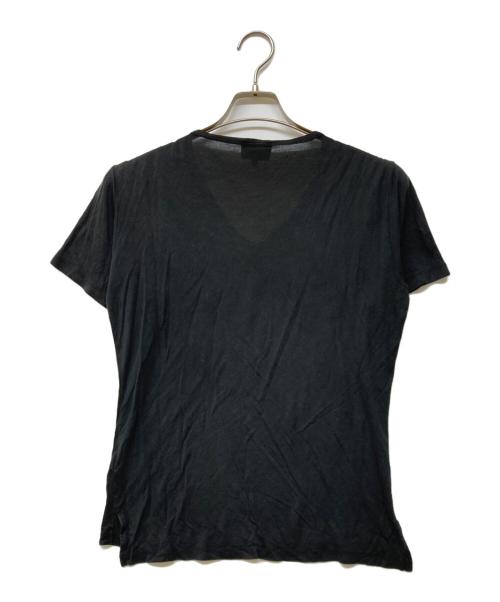 Vivienne Westwood man（ヴィヴィアン ウェストウッド マン）Vivienne Westwood man (ヴィヴィアン ウェストウッド マン) オーブ刺繍Vネックカットソー ブラック サイズ:44の古着・服飾アイテム