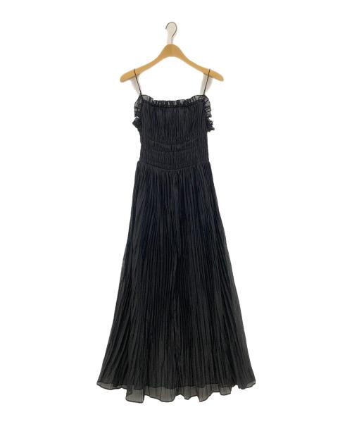 FRAY ID（フレイ アイディー）FRAY ID (フレイ アイディー) ワッシャーシャーリングキャミワンピース ブラック サイズ:SIZE1の古着・服飾アイテム