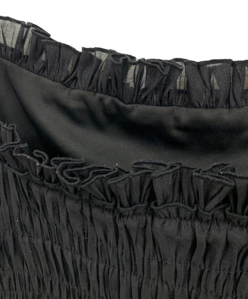 FRAY ID（フレイ アイディー）FRAY ID (フレイ アイディー) ワッシャーシャーリングキャミワンピース ブラック サイズ:SIZE1の古着・服飾アイテム