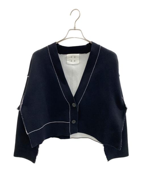 PD46（ピーディーヨンロク）PD46 (ピーディーヨンロク) クロップドカーディガン ブラック サイズ:Freeの古着・服飾アイテム