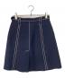 PRADA (プラダ) ウールシルクステッチスカート ネイビー サイズ:40：7000円