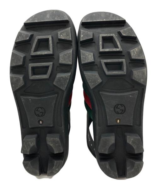 GUCCI（グッチ）GUCCI (グッチ) WEB SANDAL ブラック サイズ:8の古着・服飾アイテム