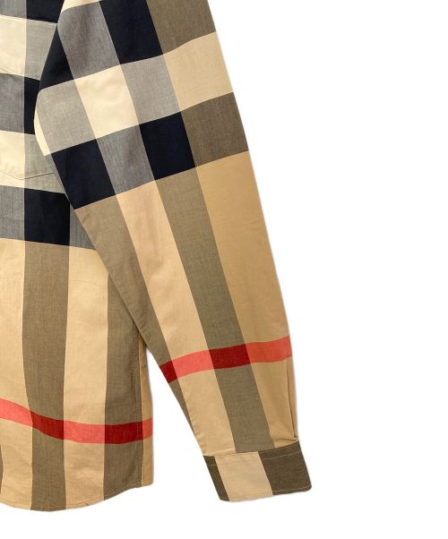 BURBERRY（バーバリー）BURBERRY (バーバリー) コットンポプリンバーバリーチェックシャツ ベージュ サイズ:Sの古着・服飾アイテム