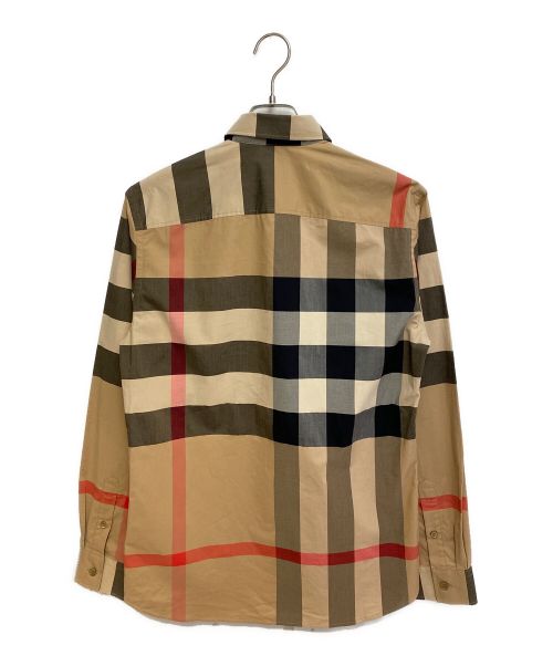 BURBERRY（バーバリー）BURBERRY (バーバリー) コットンポプリンバーバリーチェックシャツ ベージュ サイズ:Sの古着・服飾アイテム
