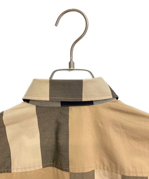 BURBERRY（バーバリー）BURBERRY (バーバリー) コットンポプリンバーバリーチェックシャツ ベージュ サイズ:Sの古着・服飾アイテム