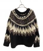 IENAイエナ）の古着「アルパカスラブノルディック プルオーバー」｜ブラウン