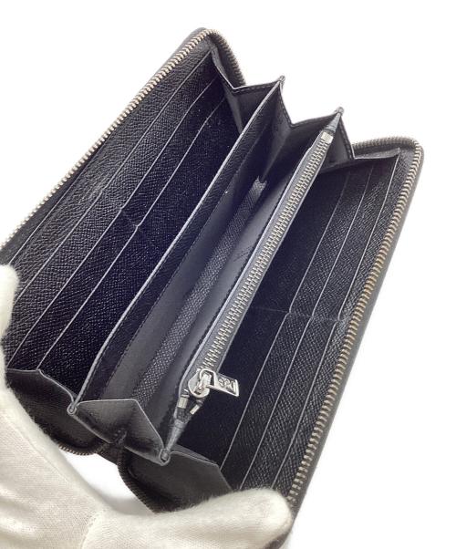 DOLCE & GABBANA（ドルチェ＆ガッバーナ）DOLCE & GABBANA (ドルチェ＆ガッバーナ) ラウンドファスナー長財布 ブラックの古着・服飾アイテム