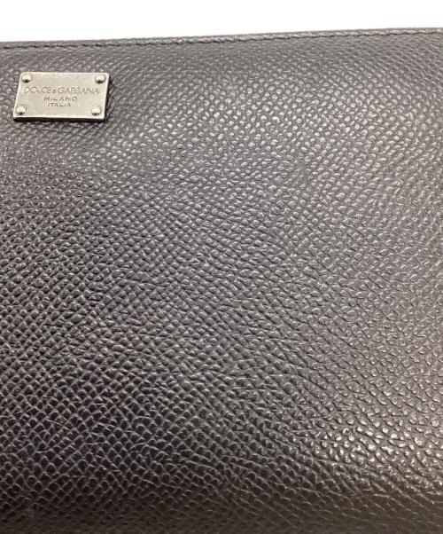 DOLCE & GABBANA（ドルチェ＆ガッバーナ）DOLCE & GABBANA (ドルチェ＆ガッバーナ) ラウンドファスナー長財布 ブラックの古着・服飾アイテム