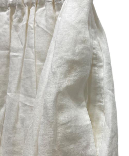 SACRA（サクラ）SACRA (サクラ) RAMIE LAWN SKIRT ホワイト サイズ:38の古着・服飾アイテム