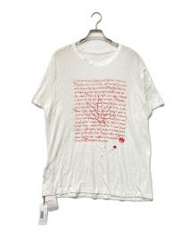 lucien pellat-finet×Nicolas Ouchenir（ルシアン・ペラフィネ）の古着「メッセージTシャツ」｜ホワイト×レッド