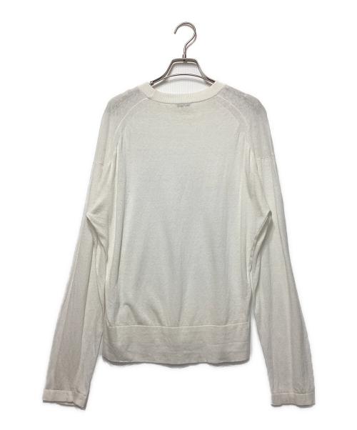 ATON（エイトン）ATON (エイトン) RECYCLE FRESCA CREW NECK SWEATER ホワイト サイズ:02の古着・服飾アイテム