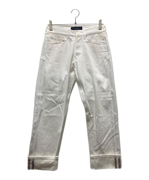 MADISON BLUE（マディソンブルー）MADISON BLUE (マディソンブルー) SERUBITCHI JQ STRAIGHT DENIM ホワイト サイズ:Sの古着・服飾アイテム