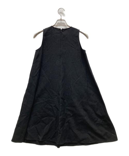 ESTNATION（エストネーション）ESTNATION (エストネーション) ZIPポケットリネンミニワンピース ブラック サイズ:36の古着・服飾アイテム