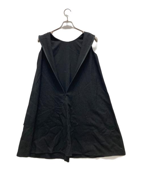 ESTNATION（エストネーション）ESTNATION (エストネーション) ZIPポケットリネンミニワンピース ブラック サイズ:36の古着・服飾アイテム