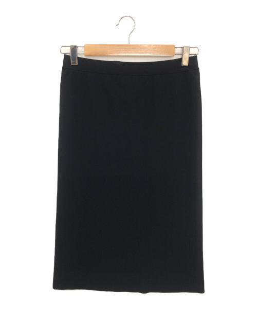 UNITED ARROWS（ユナイテッドアローズ）UNITED ARROWS (ユナイテッドアローズ) シアーニットコンビスカート ブラック サイズ:-の古着・服飾アイテム