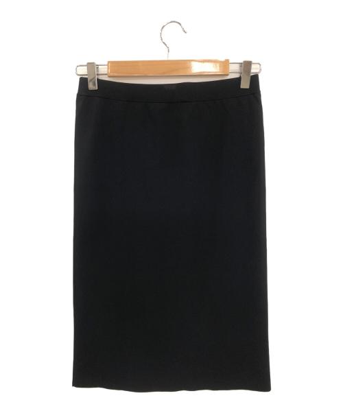 UNITED ARROWS（ユナイテッドアローズ）UNITED ARROWS (ユナイテッドアローズ) シアーニットコンビスカート ブラック サイズ:-の古着・服飾アイテム