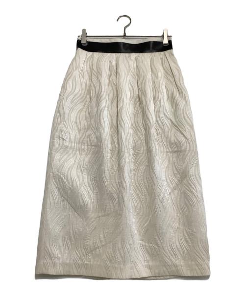 ADORE（アドーア）ADORE (アドーア) ウェービーフローティングジャガードスカート アイボリー サイズ:38の古着・服飾アイテム