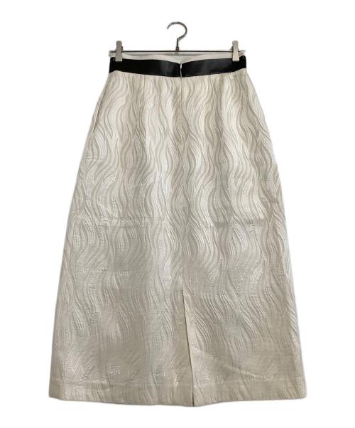 ADORE（アドーア）ADORE (アドーア) ウェービーフローティングジャガードスカート アイボリー サイズ:38の古着・服飾アイテム