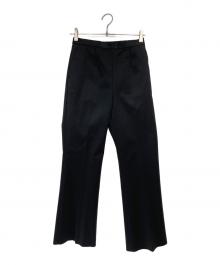 LE PHIL（ル フィル）の古着「ダブルクロスストレッチフレアパンツ」｜ブラック